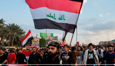 العراق  اعتصامات مستمرة بداية مشاورات لتعيين رئيس وزراء جديد