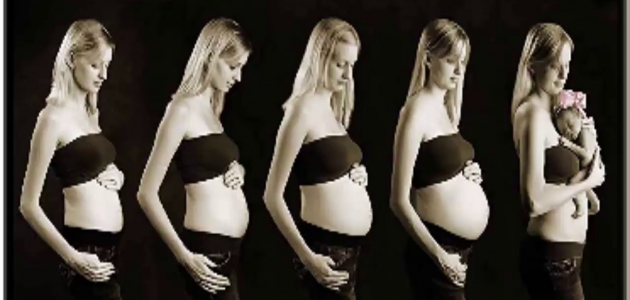 ما هو حجم بطن الحامل في الشهر الرابع  ؟