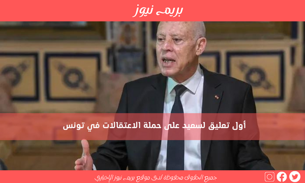 أول تعليق لسعيد على حملة الاعتقالات في تونس