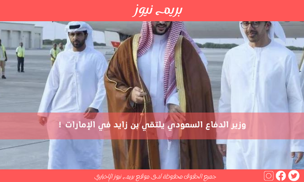 وزير الدفاع السعودي يلتقي بن زايد في الإمارات !