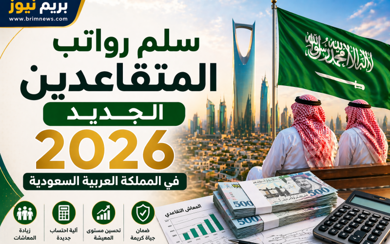 سلم رواتب المتقاعدين الجديد 2026 في المملكة العربية السعودية